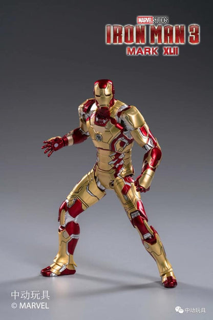 Iron Man Mark XLII ZD Toys Action Figure – 1/10 Scale Marvel Collectible (Iron Man 3)