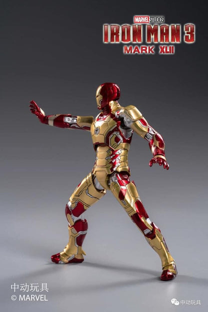 Iron Man Mark XLII ZD Toys Action Figure – 1/10 Scale Marvel Collectible (Iron Man 3)