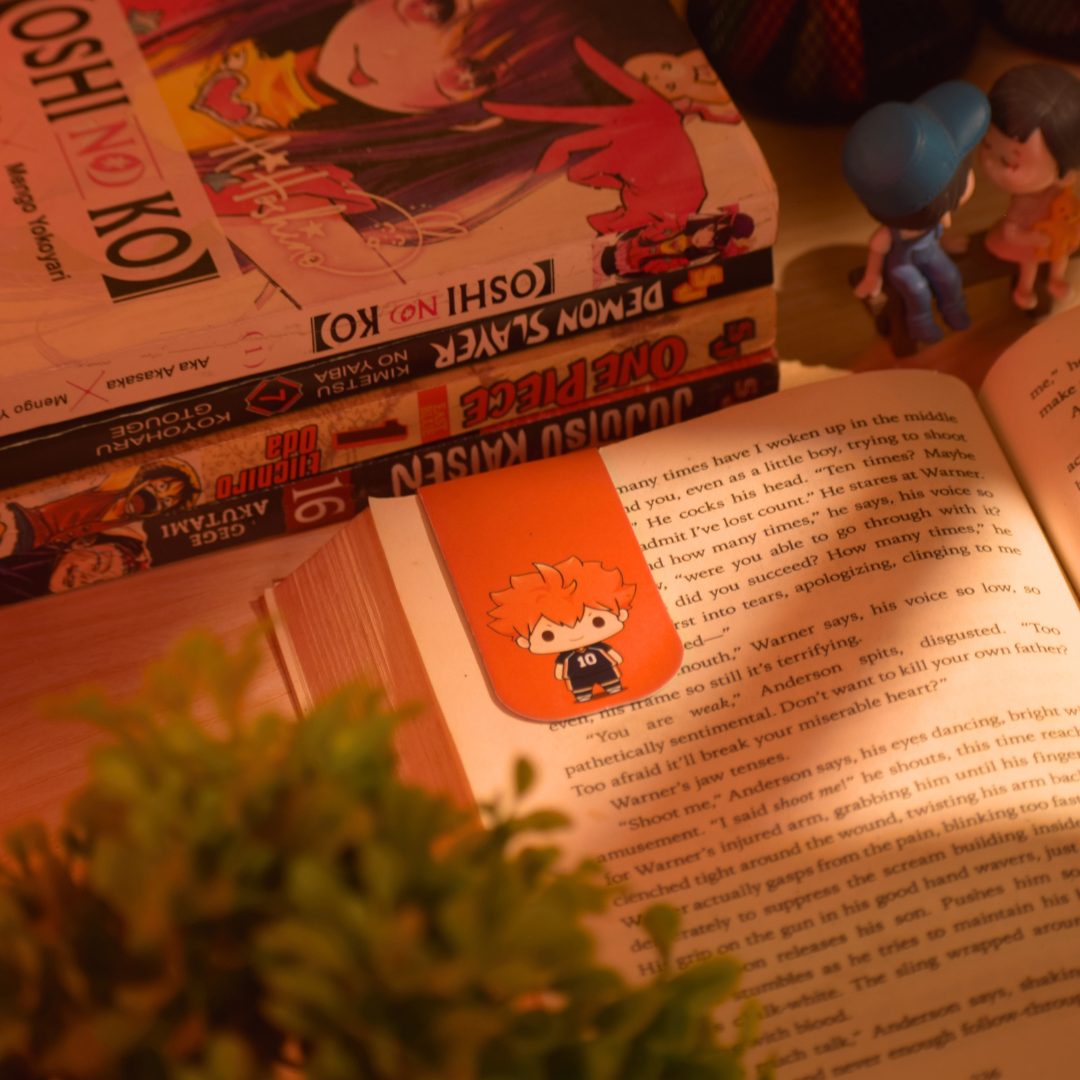 Haikyuu!! Magnetic Bookmarks – Set of 6 | Chibi Hinata, Kageyama, Tsukishima & More