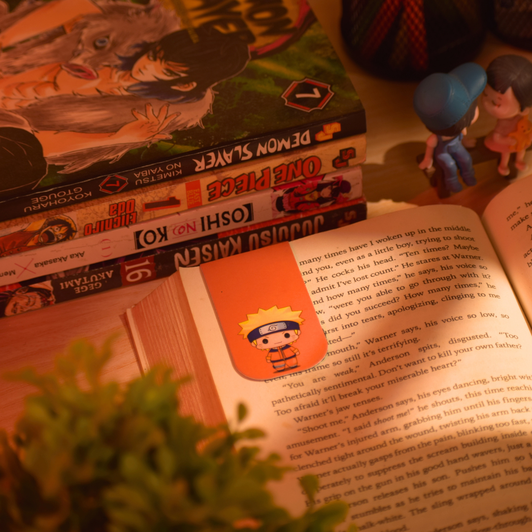 Naruto Shippuden Magnetic Bookmarks – Set of 9 | Chibi Naruto, Itachi, Kakashi & More
