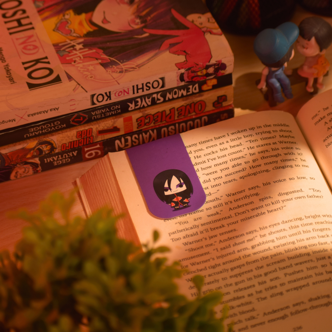 Naruto Akatsuki Magnetic Bookmarks – Set of 6 | Chibi Itachi, Pain, Deidara & More