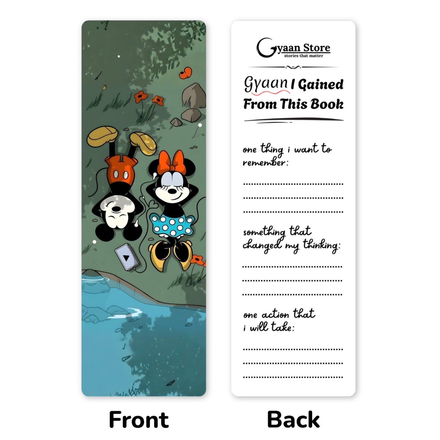 Love & Romance Bookmarks – Set of 10 | Double-Sided with Reflection Journal Back