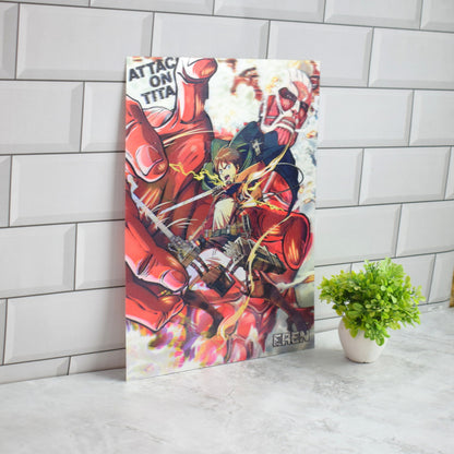 Attack on Titan Colossal Titan Battle 3D Lenticular A3 Poster – design 2