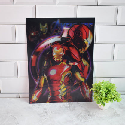 Avengers Iron Man, Captain America & Spider-Man 3D Lenticular A3 Poster – Iron Man