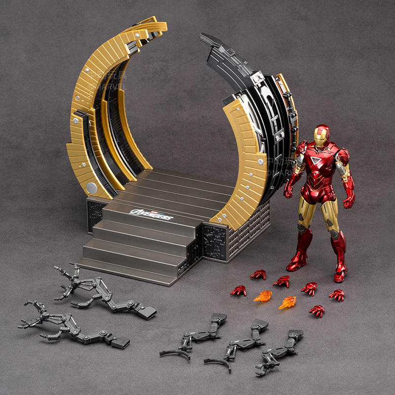 Iron Man Mark 6 with Suit-Up Gantry — ZD Toys Set - image 4