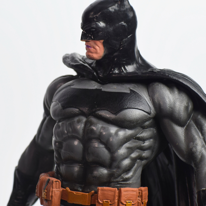 Batman ultimate 38cm Action Figure - close-up of chest bat emblem and cowl in profile