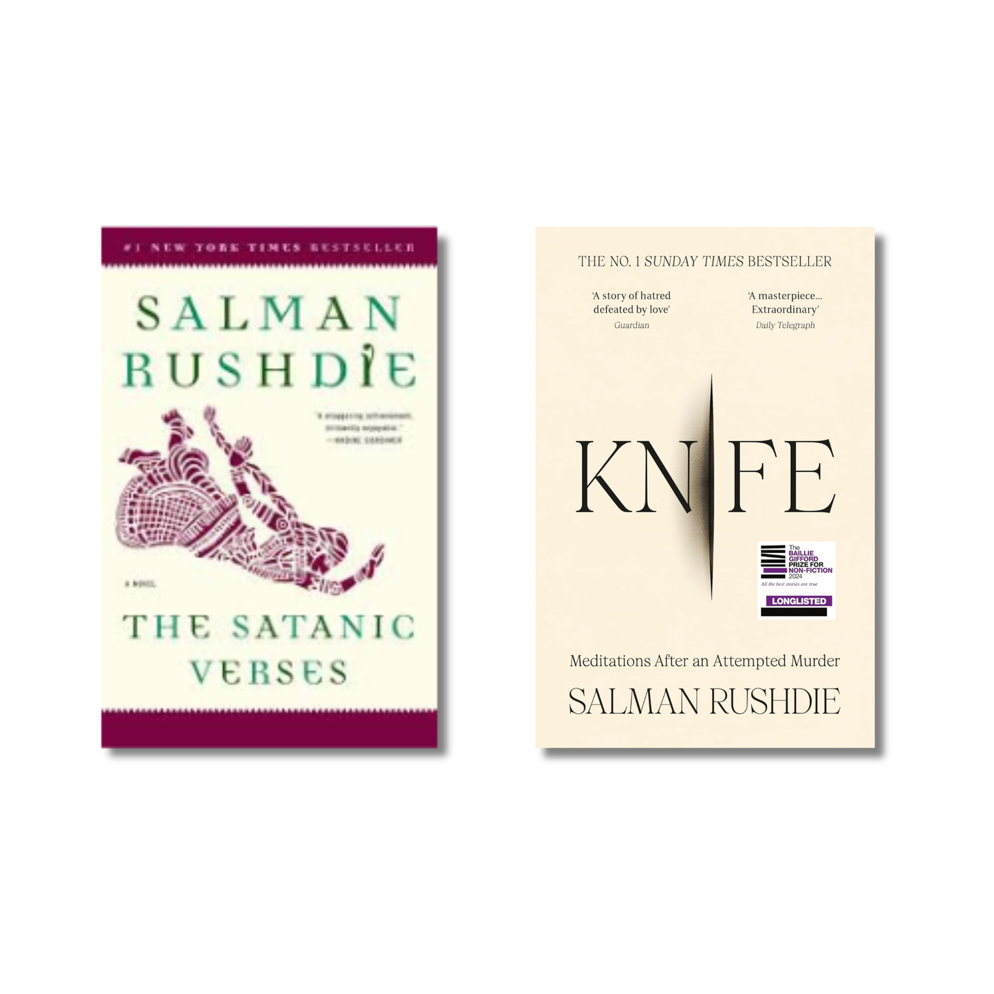 (Combo 2 Books) The Satanic Verses + Knife: Meditations After an Attempted Murder