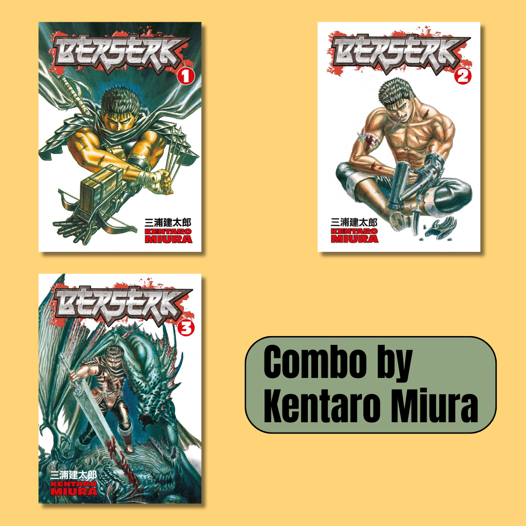 Berserk Combo: 3 Books By Kentaro Miura (Paperback)