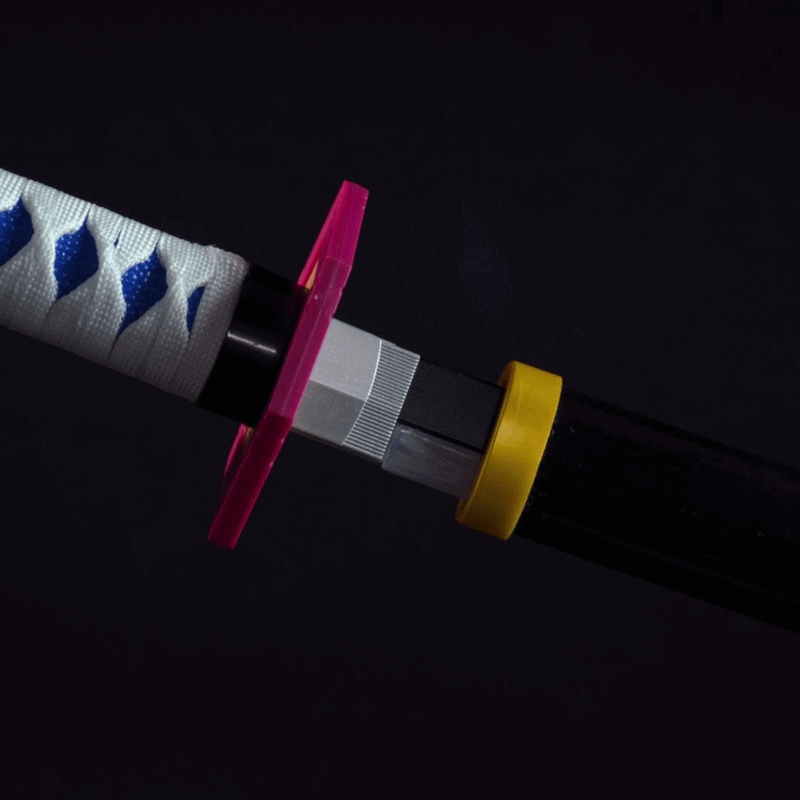 Giyu Tomioka Smoke Katana Sword – Demon Slayer 103cm Multi-Color LED Glowing Blade V2