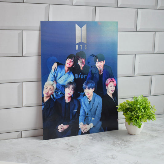 BTS Group 3D Lenticular A3 Poster – design 1