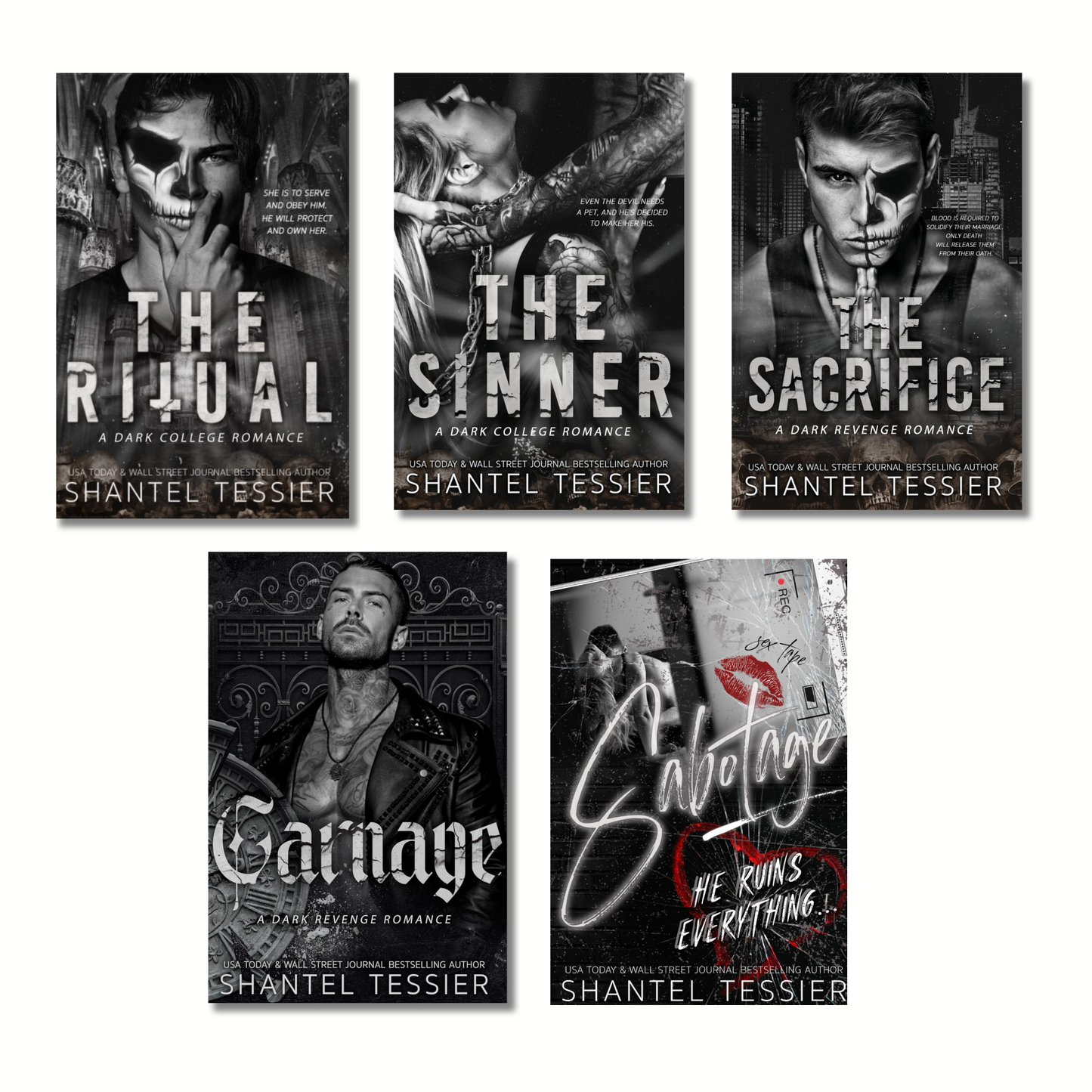 (Combo 5 Books) The Ritual, The Sinner, The Sacrifice, The Carnage, The Sabotage