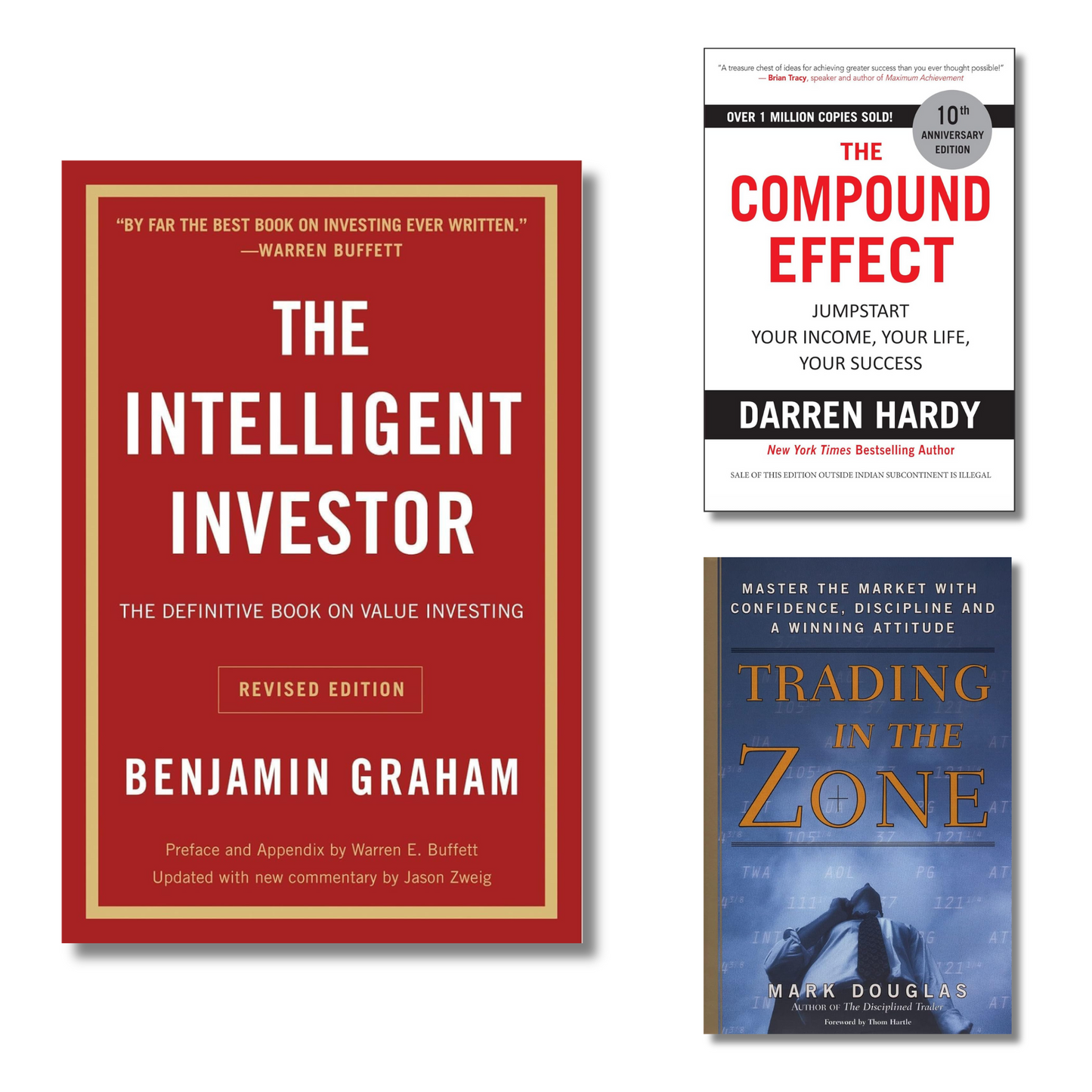 (Combo 3 Book) The intelligent investor, The compound effect and Trading in the zone