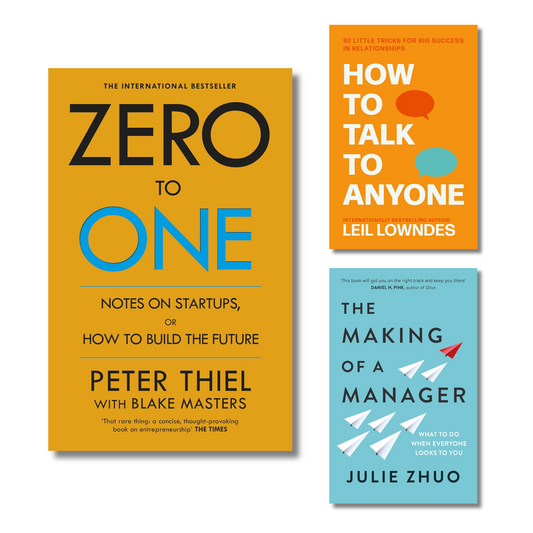 (Combo 3 Book) Zero to one, The making of a manager, How to talk to anyone
