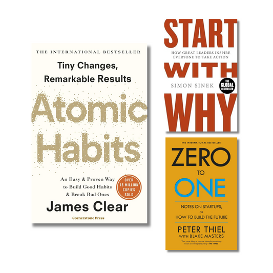 (Combo 3 Book) Atomic Habits, Start with why and Zero to one