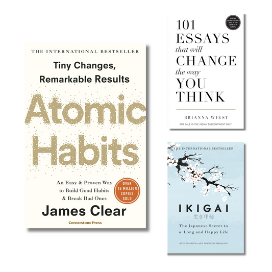 (Comco 3 Book) Atomic Habits, Ikigai and 101 essays that will change the way you think