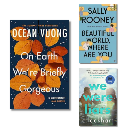 (Combo 3 Book) On Earth We're Briefly Gorgeous, Beautiful World, Where Are You, We Were Liars