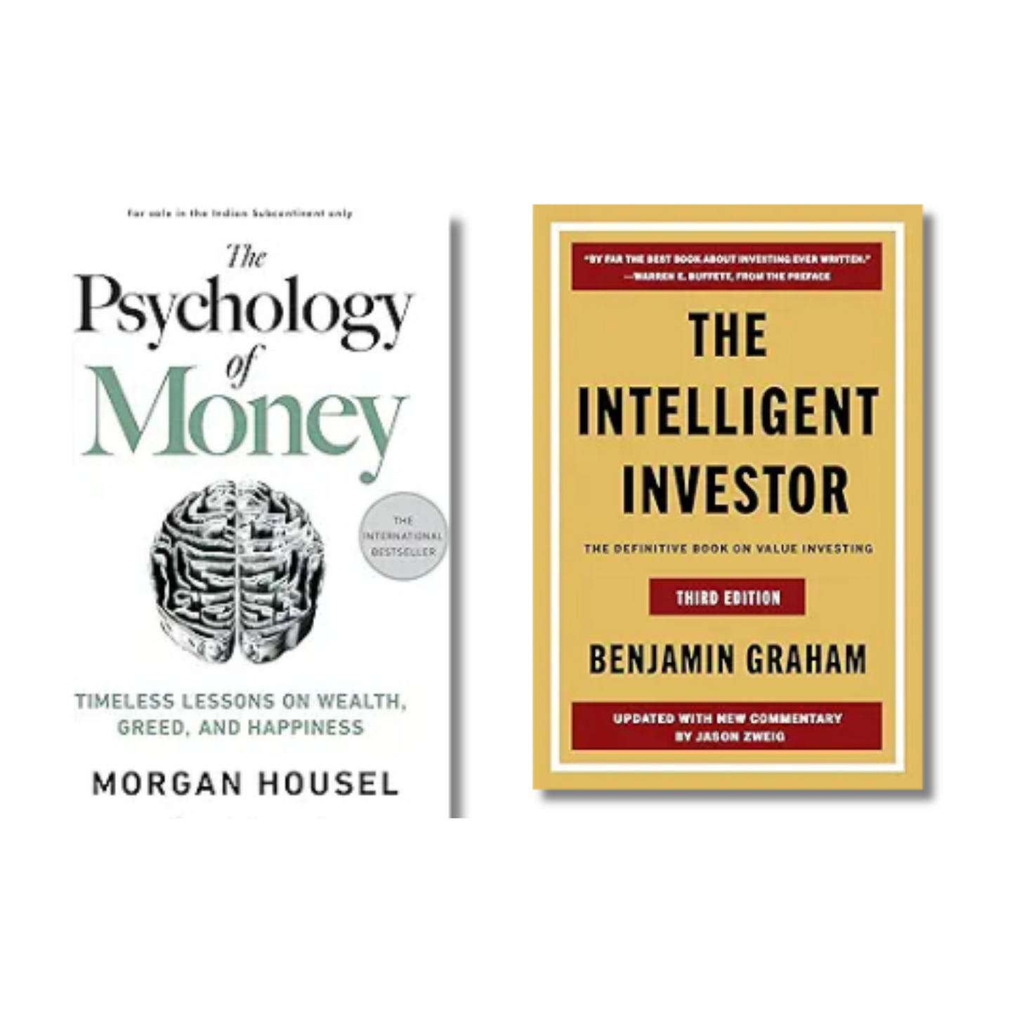 (Combo 2 Book) Psychology of Money + Intelligent Investor