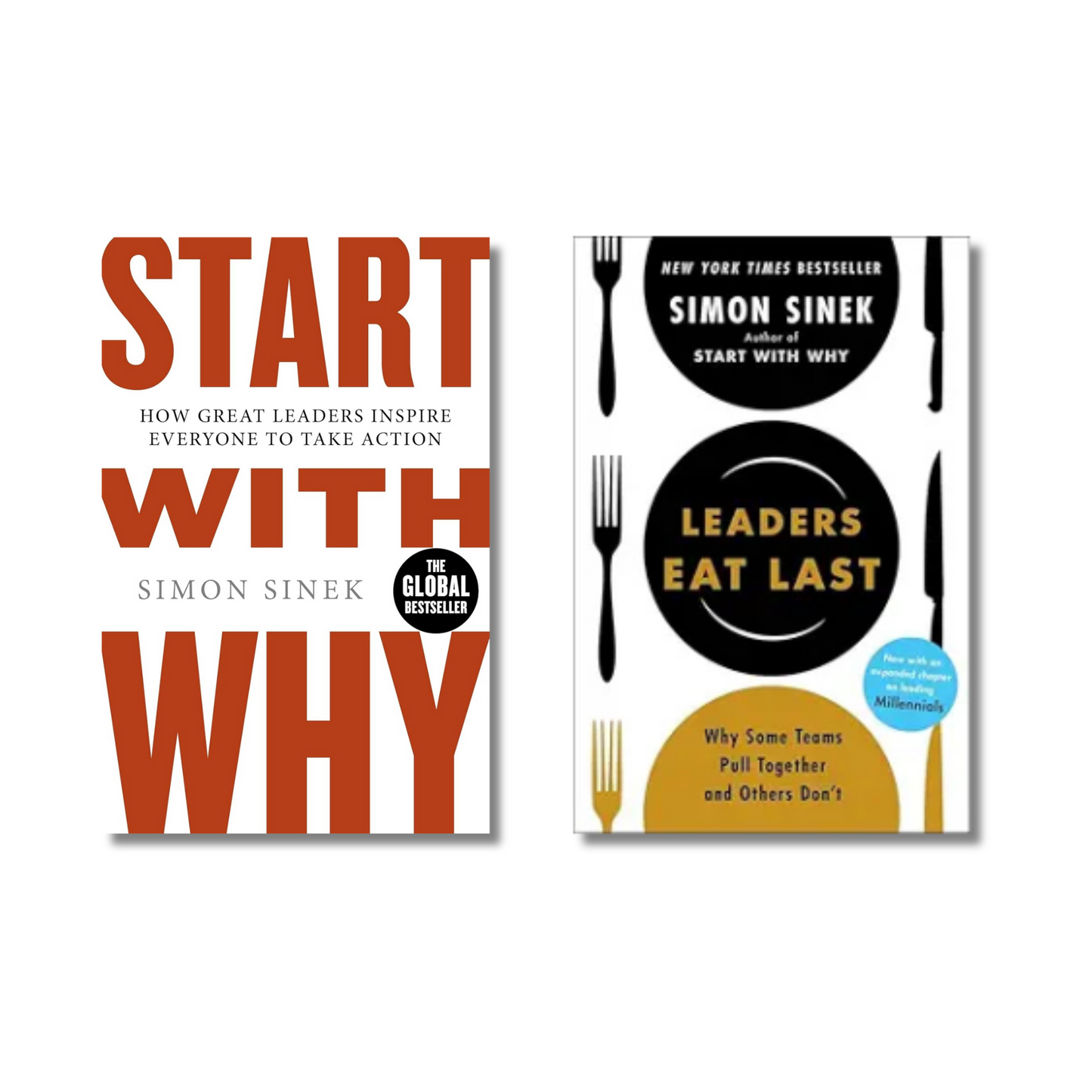 (Combo 2 Book) Leaders Eat Last + Start With Why