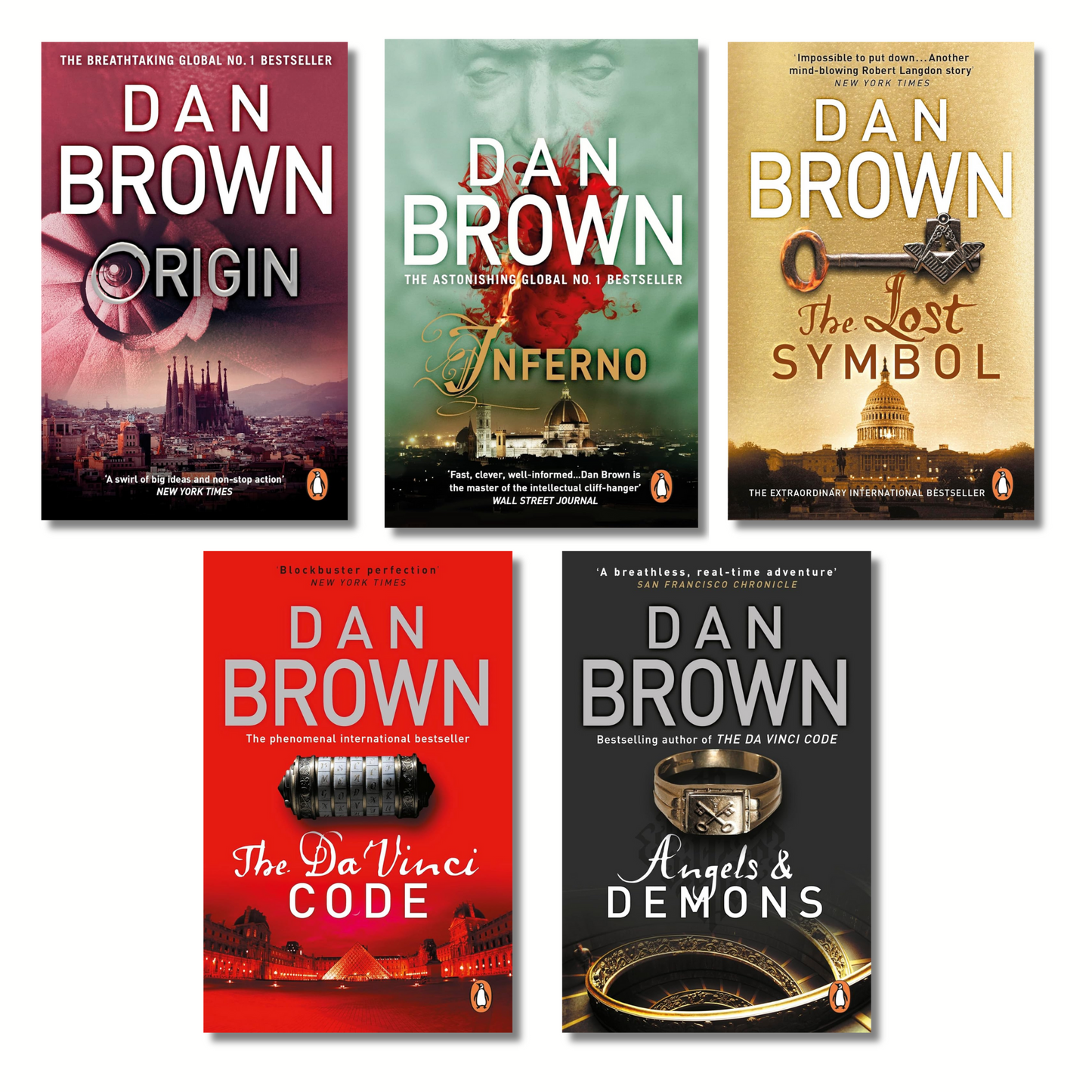 The Robert Langdon Collection By Dan Brown combo
