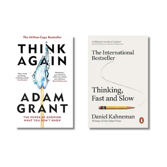 (Combo 2 Book) Think Again + Thinking, Fast and Slow