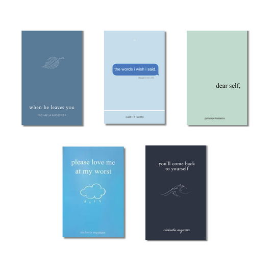 (Combo 5 Book) When he leaves you + The Word I wish I said + Dear self + Please love me at my worst + You’ll come back to yourself