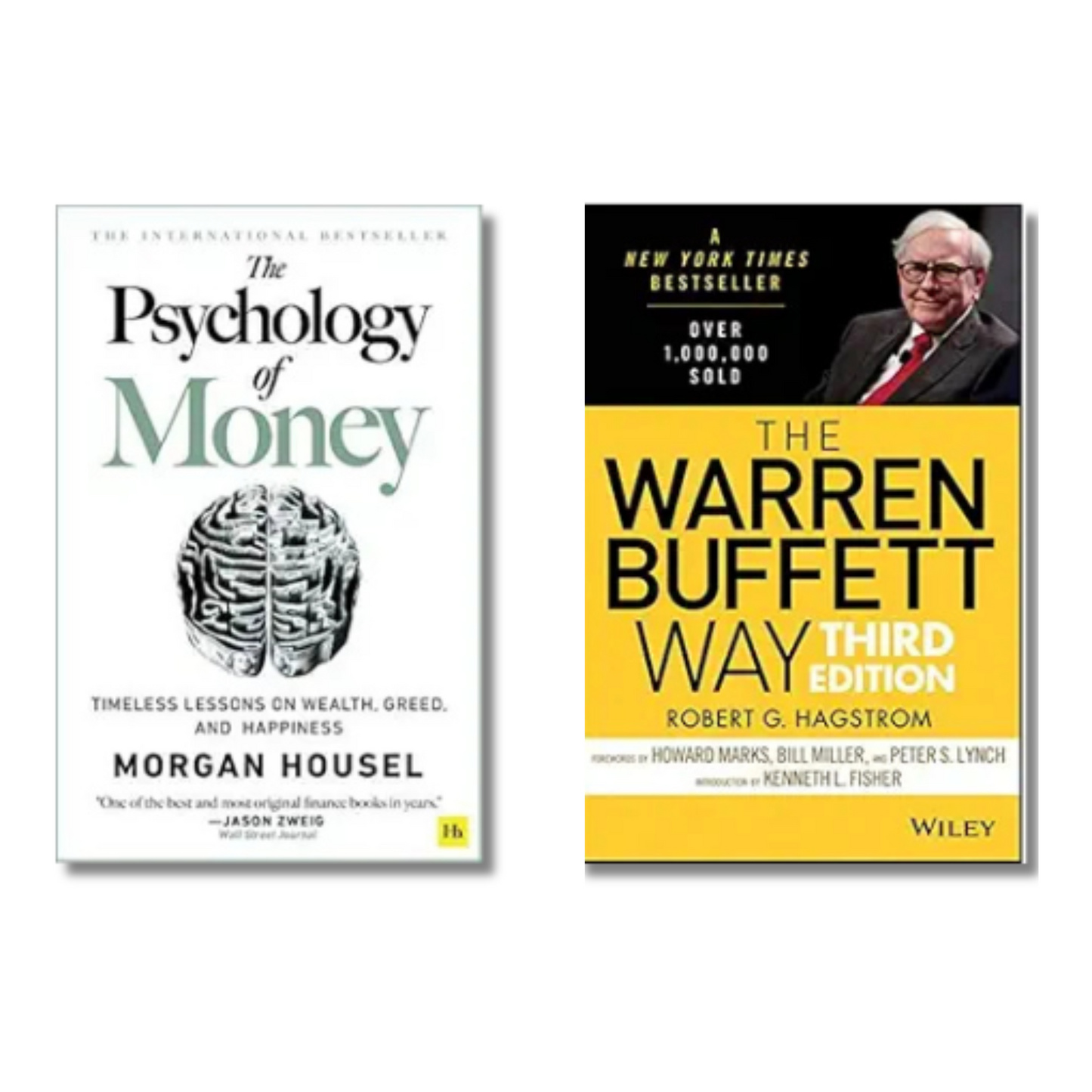 (Combo 2 Book) Psychology of Money + The Warren Buffett Way