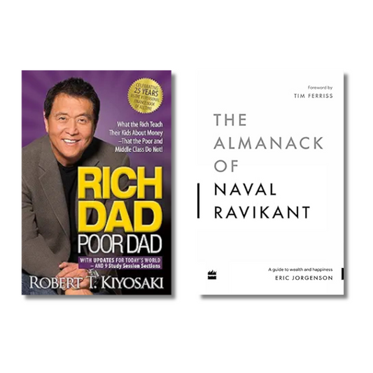 (Combo 2 Book) Rich Dad Poor Dad + The Almanack Of Naval Ravikant