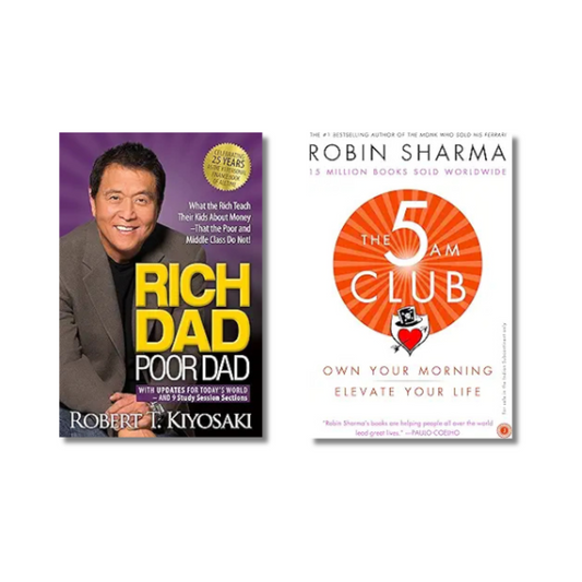 (Combo 2 Book) Rich Dad Poor Dad + The 5 AM Club