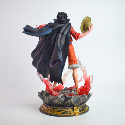 Conqueror's Haki Monkey D Luffy (Double Headed) - back view showing the black captain's coat