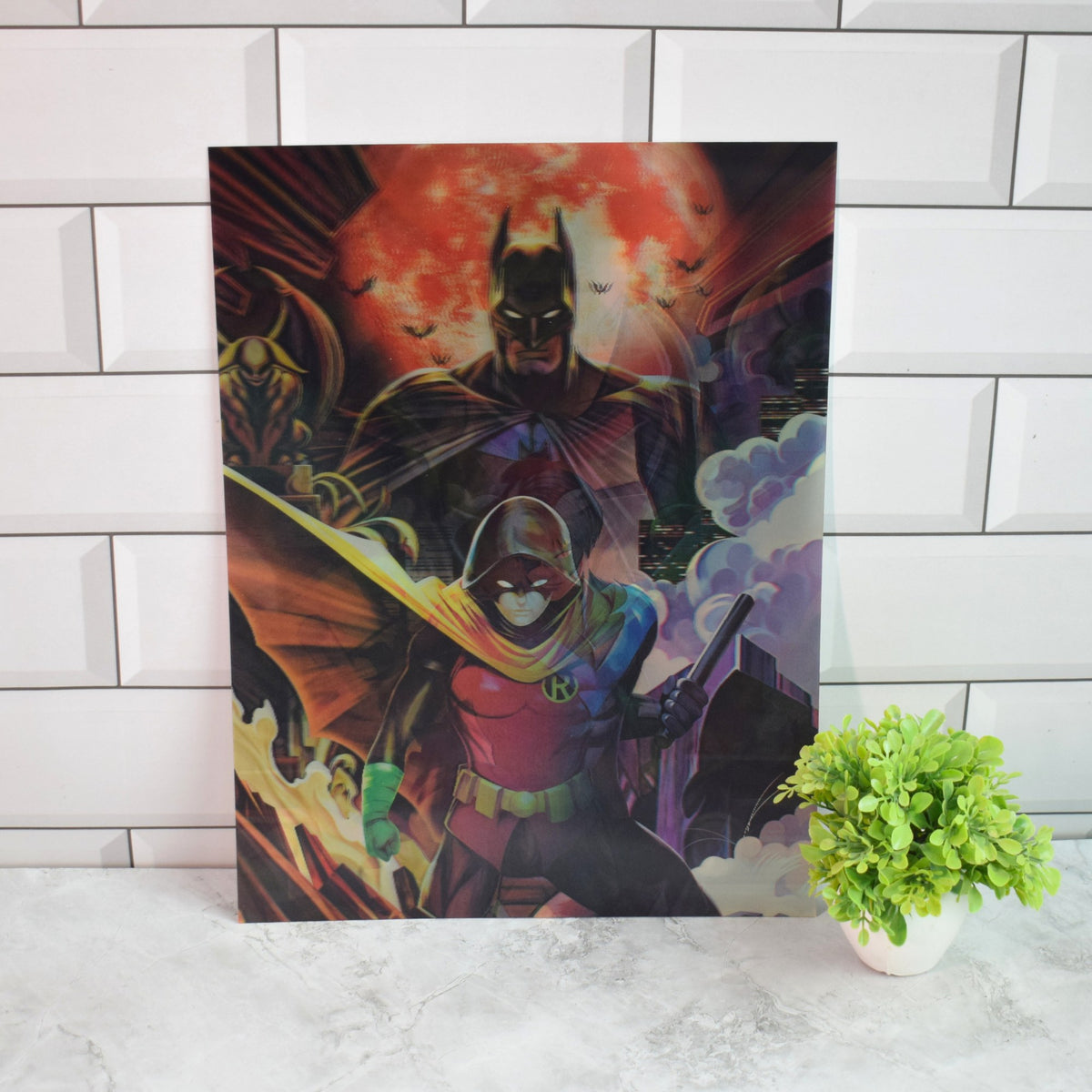 DC Robin, Red Hood & Nightwing 3D Lenticular A3 Poster – Batman & Robin