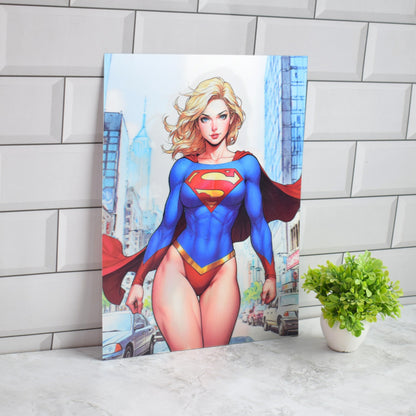 DC Supergirl & Wonder Woman 3D Lenticular A3 Poster – Supergirl