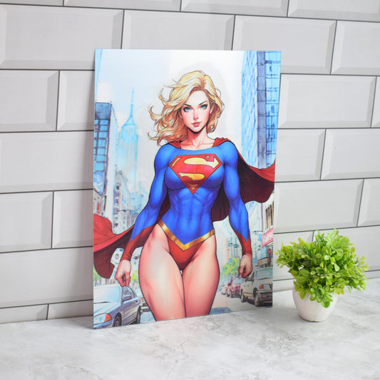 DC Supergirl & Wonder Woman 3D Lenticular A3 Poster – Supergirl