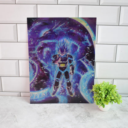 Dragon Ball Vegeta, Goku & Frieza Shenron 3D Lenticular A3 Poster – design 1
