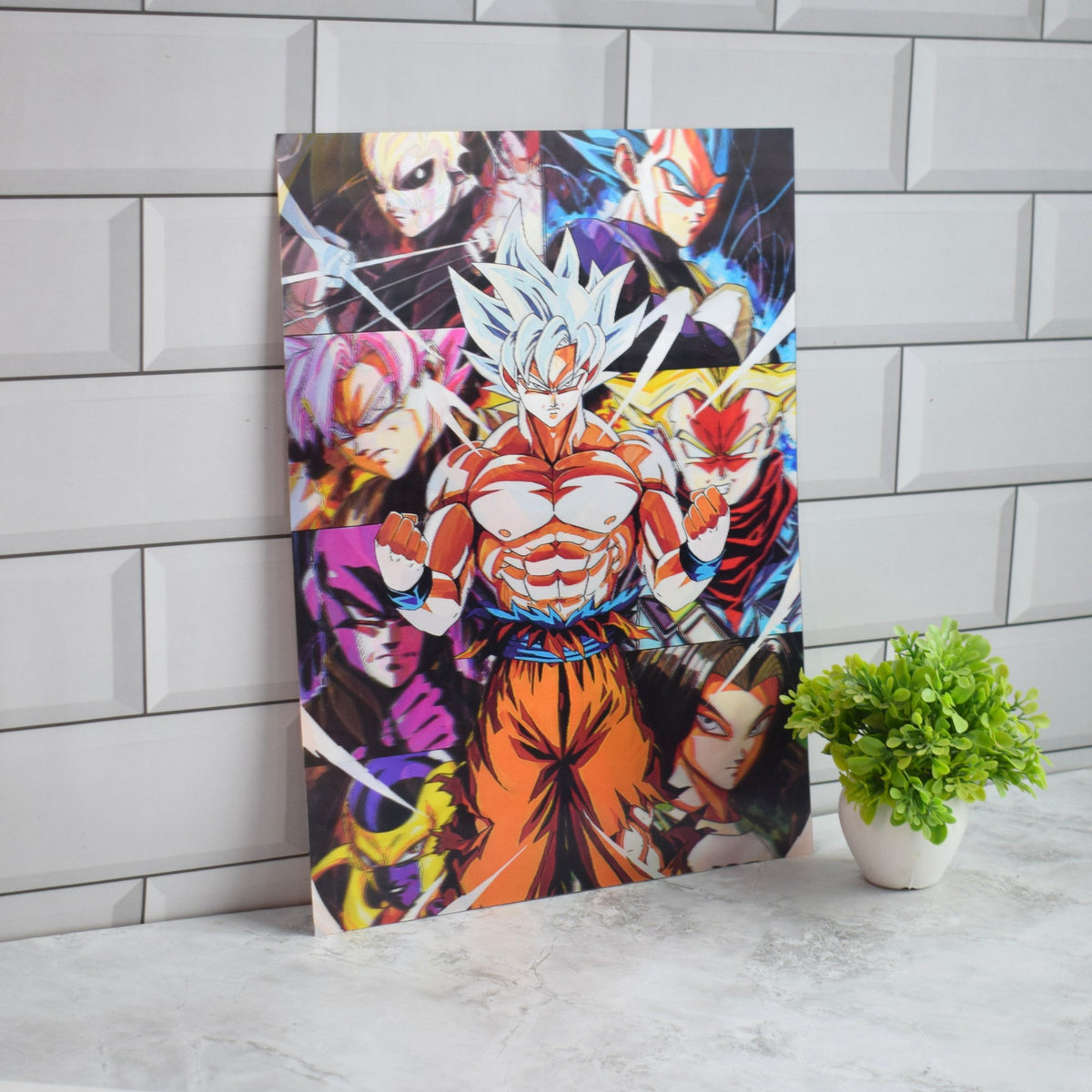 Dragon Ball Z Heroes Collage 3D Lenticular A3 Poster – design 2