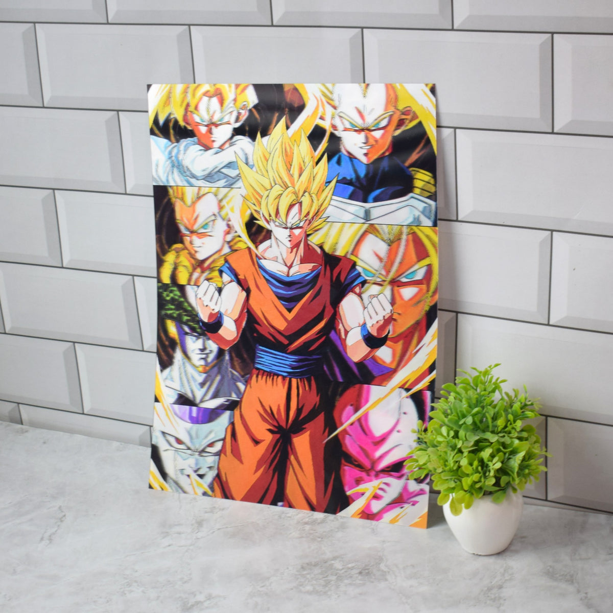 Dragon Ball Z Heroes Collage 3D Lenticular A3 Poster – design 3