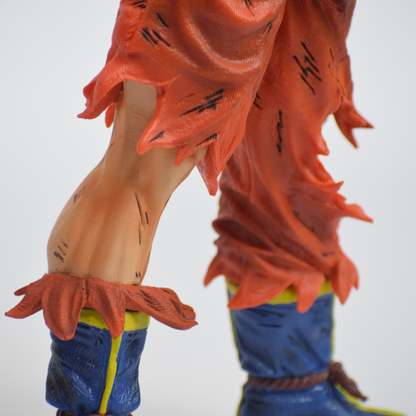 Dragon Ball Z: Legendary Super Saiyan Goku Action Figure - close-up of torn orange pants and blue boots