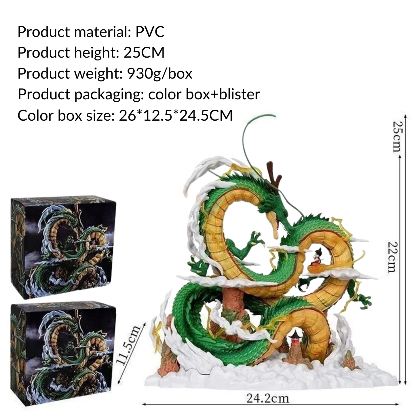 DBZ Shenron 22cm (Blister Packing with Box)