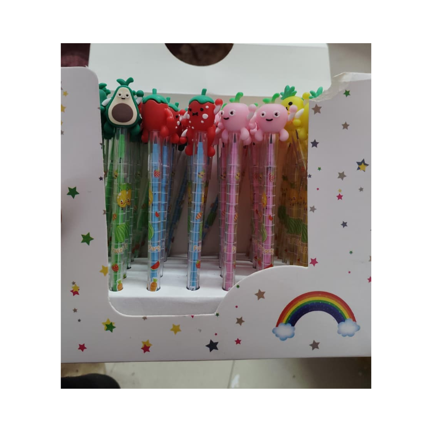 Cute Fruit Character Pen – Cartoon Top Writing Pen for Kids