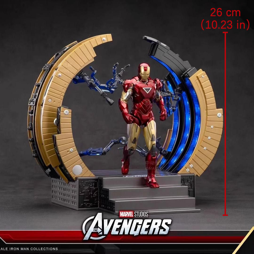 Iron Man Mark 6 with Suit-Up Gantry — ZD Toys Set - image 3
