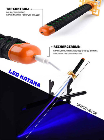 Muichiro Tokito Nichirin Sword – 104 cm LED Katana | Demon Slayer Mist Hashira