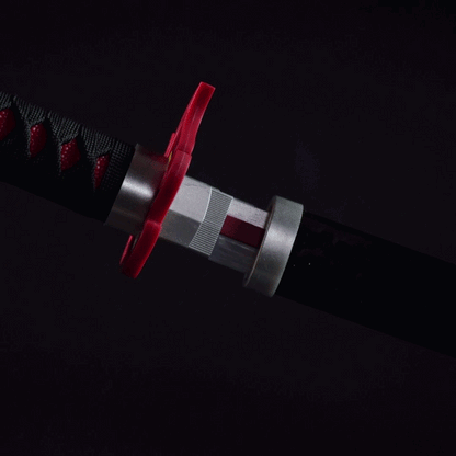 Tanjiro Kamado Smoke Katana Sword – Demon Slayer 103cm Multi-Color LED Glowing Blade V2