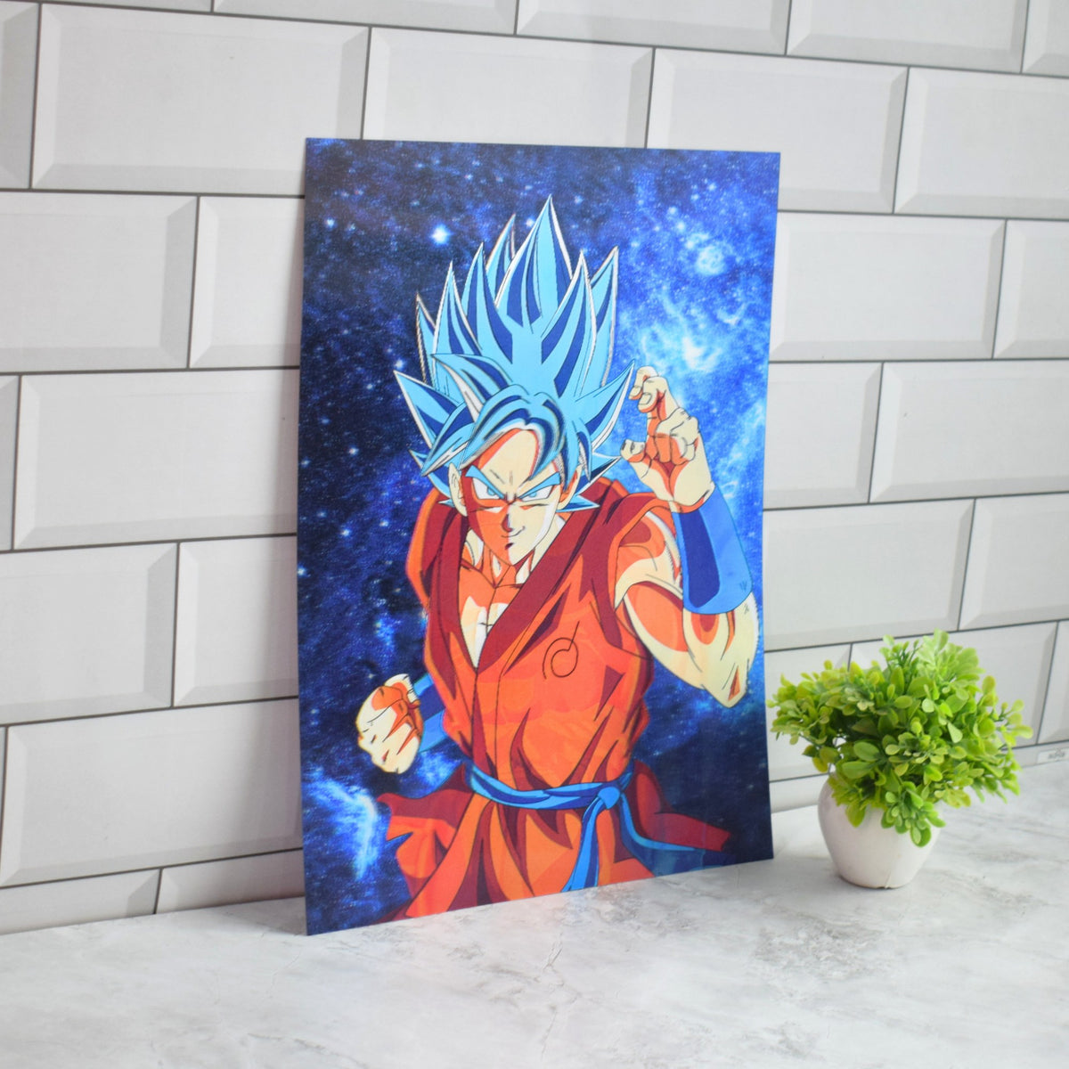 Goku Ultra Instinct & Super Saiyan Blue 3D Lenticular A3 Poster – Goku Super Saiyan Blue