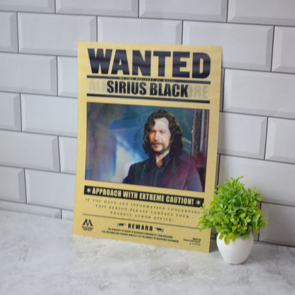 Harry Potter Wanted (Snape, Dumbledore & Sirius) 3D Lenticular A3 Poster – Sirius Black