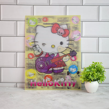 Hello Kitty Cute Friends 3D Lenticular A3 Poster – design 1