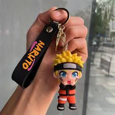 Naruto Uzumaki Anime Character Keychain – 3D PVC Cartoon Bag Charm