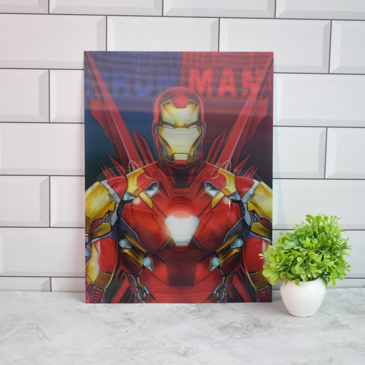 Iron Man Armour Evolution 3D Lenticular A3 Poster – design 1