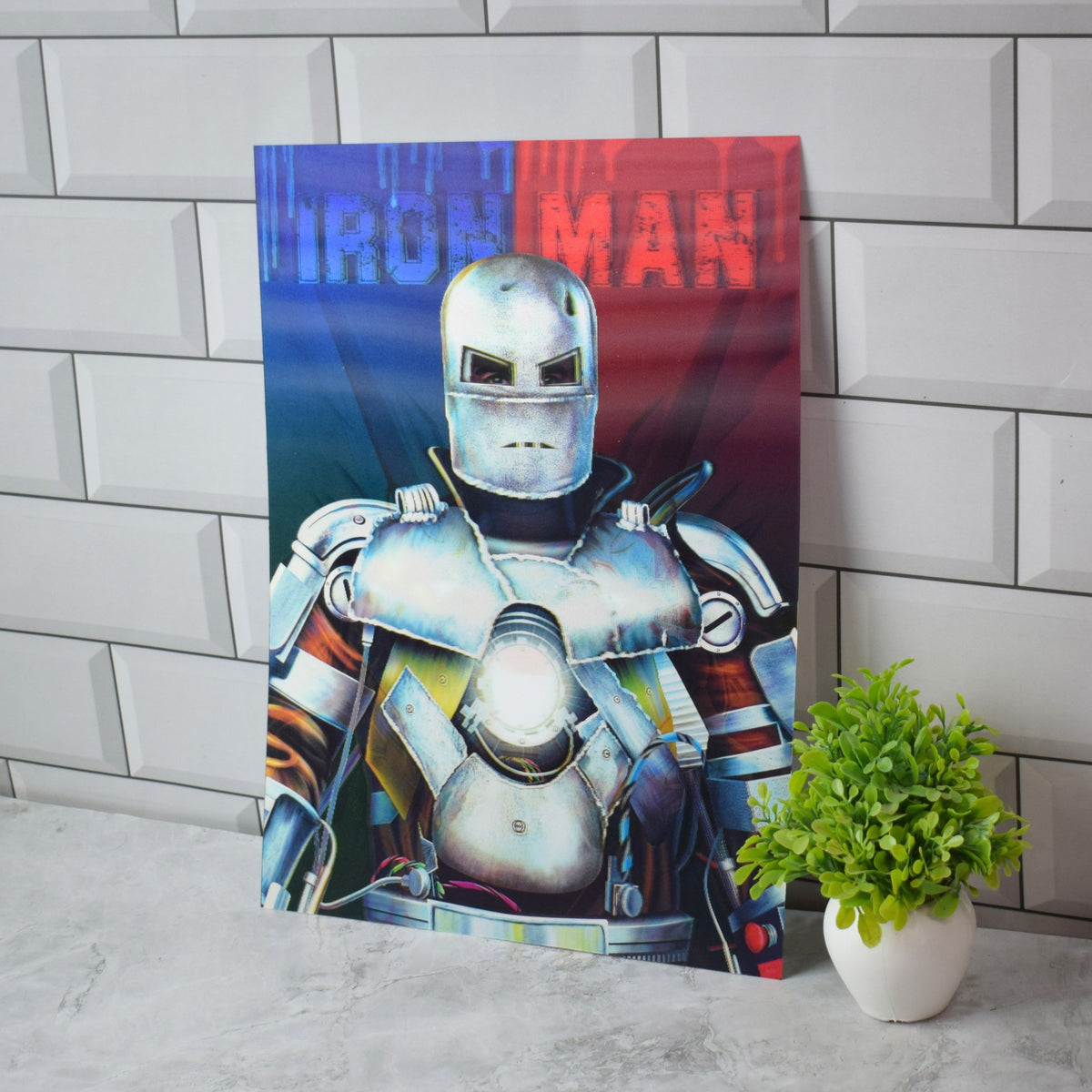 Iron Man Armour Evolution 3D Lenticular A3 Poster – design 2