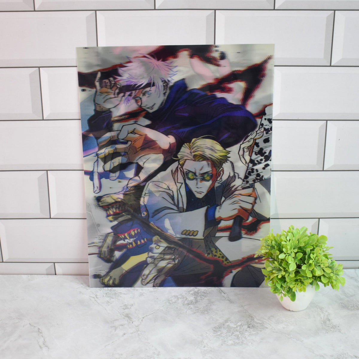 Jujutsu Kaisen Gojo, Megumi & Yuji Team 3D Lenticular A3 Poster – design 1