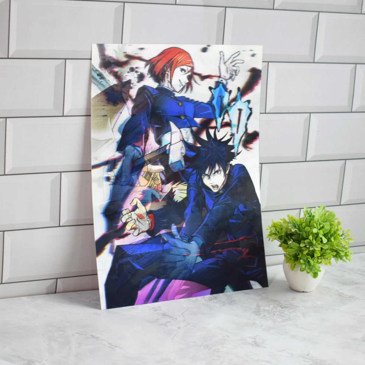 Jujutsu Kaisen Gojo, Megumi & Yuji Team 3D Lenticular A3 Poster – design 2