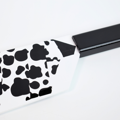 Jujutsu Kaisen: Nanami Kento's Cleaver Wooden Display Knife (50 cm) - close-up of the handle joint and splatter print